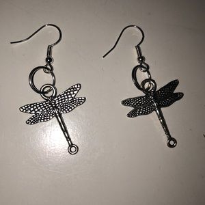 dragonfly earring. tree of life earring.